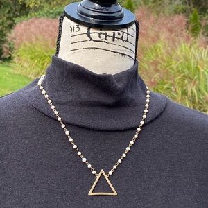 Jane Marie Open Triangle Necklace